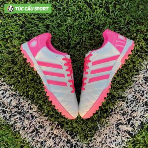 Giày Bóng Đá 3 Sọc Toni 11pro Đế Đệm EVA – Màu Trắng Hồng