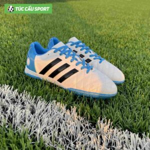 Giày Bóng Đá 3 Sọc Toni 11pro Đế Đệm EVA – Màu Trắng Xanh